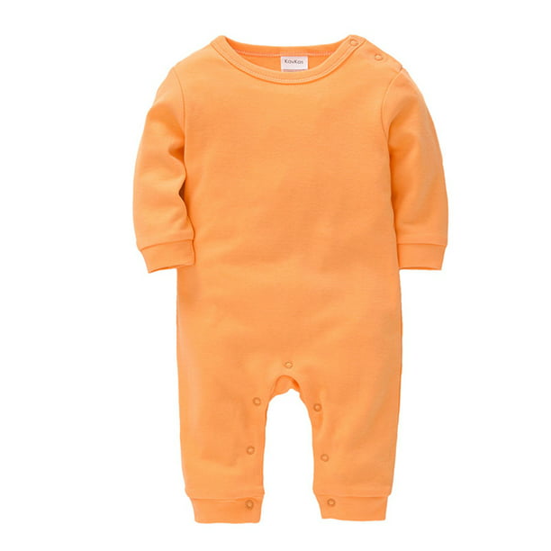 Newborn Baby Unisex Jumpsuit Cotton Romper Long Sleeve One-Piece Bodysuits